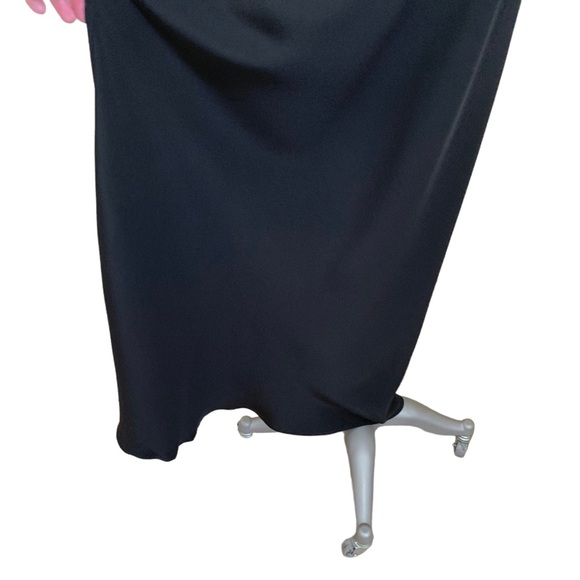 Alessandra Rich Black Capelet Silk Gown sz 40 - Picture 4 of 15